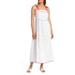 XXL C. WONDER DECORATIVE BOW STRAP TIERED MAXI TIERED SUNDRESS USED